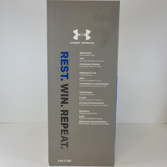 NEW UNDER ARMOUR ATHLETE RECOVERY BEDDING FULL SIZE WHITE TOM BRADY COLLAB $275 - Picture 3 of 7
